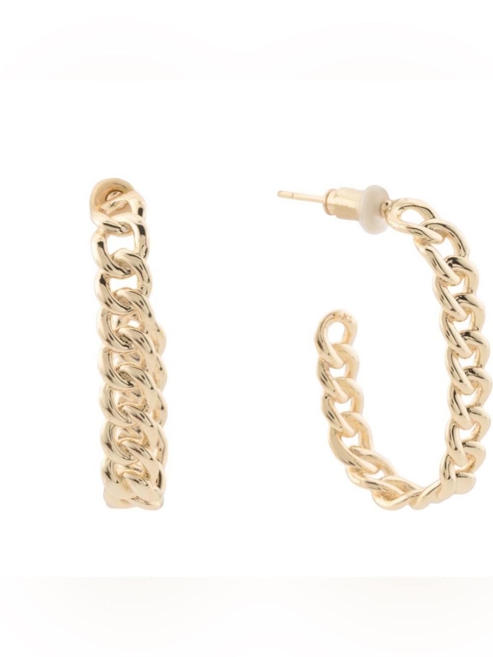 Kendra Scott Gold Grier Chain Earrings.